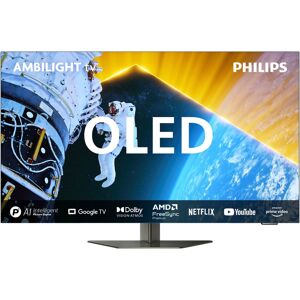 F (A bis G) PHILIPS OLED-Fernseher Fernseher schwarz LED Fernseher