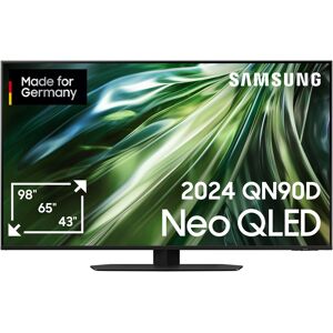 F (A bis G) SAMSUNG QLED-Fernseher Fernseher schwarz (titanschwarz) LED Fernseher