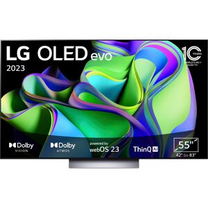 G (A bis G) LG OLED-Fernseher "OLED55C37LA" Fernseher OLED evo, bis zu 120 Hz, α9 Gen6 4K AI-Prozessor, Twin Triple Tuner schwarz LED Fernseher Bestseller