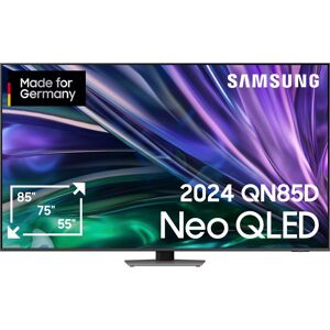 F (A bis G) SAMSUNG QLED-Fernseher Fernseher carbon silver LED Fernseher