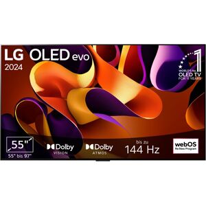 F (A bis G) LG OLED-Fernseher "OLED55G48LW" Fernseher schwarz LED Fernseher