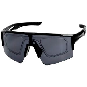 Sonnenbrille F2 schwarz Damen Brillen Accessoires Trendige Sportbrille inkl. Clip zur Verglasung, Halbrand