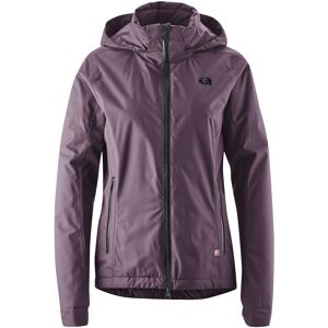 Fahrradjacke GONSO "Sura Therm" Gr. 42, lila (aubergine) Damen Jacken Regenjacke wind- und wasserdicht, Radjacke mit Kapuze