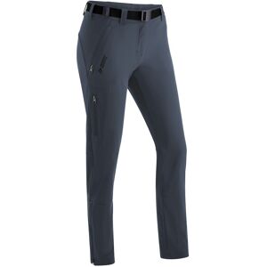 Funktionshose MAIER SPORTS "Lana slim" Gr. 24, Kurzgrößen, blau (graublau) Damen Hosen Funktionshosen Wanderhose, atmungsaktive Outdoor-Hose, 3 Taschen, Slim Fit