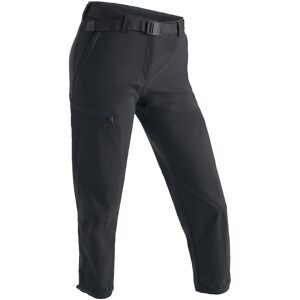 Funktionshose MAIER SPORTS "Lulaka 7/8" Gr. 36, Normalgrößen, schwarz Damen Hosen Funktionshosen Wanderhose, atmungsaktive und elastische Outdoor-Hose