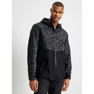 Trainingsjacke CATAMARAN, Herren, Gr. 52, schwarz (schwarz, gemustert), 100% Polyester, gemustert, Jacken