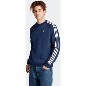 Sweatshirt ADIDAS ORIGINALS "ADICOLOR CLASSICS 3-STREIFEN" Gr. S, blau (night indigo) Herren Sweatshirts