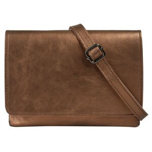 Umhängetasche CLUTY Gr. B/H/T: 23 cm x 18 cm x 4 cm onesize, braun (cognac) Damen Taschen Handgepäck echt Leder, Made in Italy