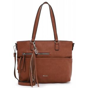 Shopper TAMARIS "Adele" Gr. B/H/T: 30 cm x 26 cm x 8 cm, braun (cognac) Damen Taschen Handtaschen in schlichter Optik