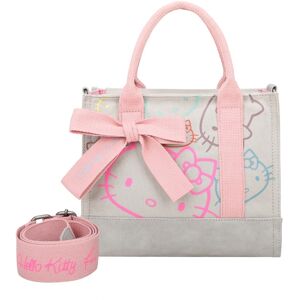 Fritzi Aus Preußen Henkeltasche FRITZI AUS PREUSSEN "Izzy09 Limited Outline", Damen, Gr. B/H/T: 9cm x 21cm x 26cm, grau (stein), Baumwolle, bedruckt, Taschen, im tollen Hello Kitty-Print