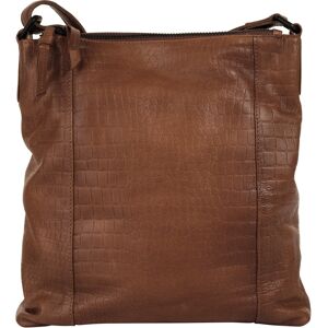 Umhängetasche BETTY BARCLAY Gr. B/H/T: 26 cm x 27 cm x 5 cm onesize, braun (cognac) Damen Taschen Handgepäck echt Leder