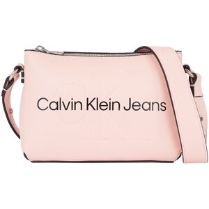 Mini Bag CALVIN KLEIN JEANS "SCULPTED CAMERA POUCH21 MONO" Gr. B/H/T: 21 cm x 14,5 cm x 8 cm, rosa (pale conch) Damen Taschen Handtaschen mit großflächigem Markenlogo vorne