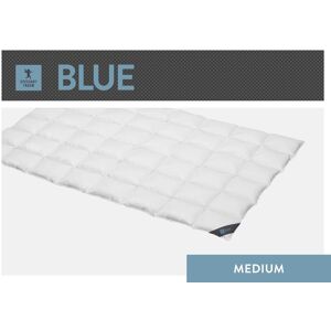 Daunenbettdecke SPESSARTTRAUM "Blue", weiß, B:155cm L:220cm, Bezug: 100% Baumwolle. Füllung: 60% Daunen, 40% Federn, Bettdecken, hergestellt in Deutschland, allergikerfreundlich