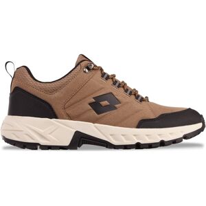 Sneaker LOTTO, Gr. 40, braun (braun, schwarz), Synthetik, Kunstfaser, mehrfarbig, sportlich, Schuhe, - mit Laceloops & Metalhooks