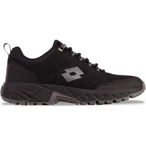 Sneaker LOTTO, Gr. 40, schwarz (schwarz, grau), Synthetik, Kunstfaser, mehrfarbig, sportlich, Schuhe, - mit Laceloops & Metalhooks
