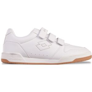 Sneaker LOTTO, Gr. 48, weiß (weiß, leuchtendesgrau), Synthetik, Kunstfaser, clean, sportlich, Schuhe, - in großen Größen