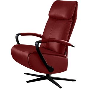 Relaxsessel W.SCHILLIG "rumbaa", rot (ruby rot z59), B:73cm H:115cm T:84cm, Longlife Xtra-Leder Z59: Glattleder mit modischer Prägung. Hautstärke 0, 9 - 1, 1 mm, Sessel, wahlweise mit Doppelmotor, in Größen S, M & L, mit 5-Sternfuß