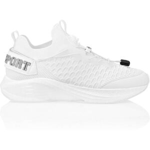 Sneaker PLEIN SPORT "Runner Sneaker", Gr. 43, Normalschaft, weiß (01, weiß), Schuhe