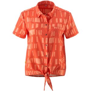 Radtrikot GONSO "Adventure Blouse W", Damen, Gr. 38, rot (hellrot), 94% Polyester, 6% Elasthan, Rundhals, Kurzarm, Trikots, Strapazierfähig, formbeständig