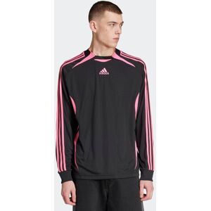 T-Shirt ADIDAS ORIGINALS "TEAMGEIST LS", Herren, Gr. S, pink (schwarz, lucid pink), Obermaterial: 100% Polyester, sportlich, Shirts