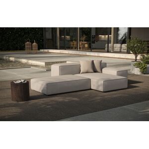 Big-Sofa DESIGNWERK "Puzzle, Designsofa für Indoor und Outdoor, bequem, modular", grau (smoke), B:270cm H:64cm T:180cm, 100% Polypropylen, Sofas, wasserabweisend & strapazierfähig