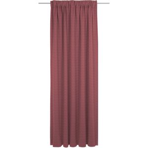 Vorhang ADAM "Uni Collection" Gr. 1, rot, B:142cm H:145cm, Jacquard, Baumwolle, Gardinen, aus Bio-Baumwolle