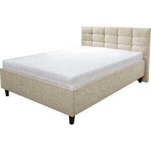 Polsterbett ALINA "Ricardo", beige (beige tta 2), B:156cm H:102cm L:213cm, Struktur TTA (100% Polyester), Betten, Füße schwarz