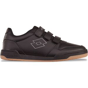 Sneaker LOTTO, Gr. 48, schwarz (schwarz, dunkelgrau), Synthetik, Kunstfaser, clean, sportlich, Schuhe, - in großen Größen