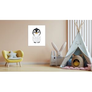 Bild mit Rahmen LÜTTENHÜTT "oder Poster, Süßer Pinguin", bunt (farbe bild(er): bunt), B:30cm H:40cm T:0,2cm, Papier, Bilder, HD Premium Druck