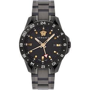 Schweizer Uhr VERSACE "SPORT TECH GMT, VE2W00622" Armbanduhren schwarz Herren Quarzuhren