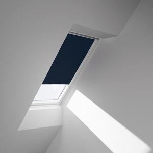 VELUX Verdunklungsrollo "DKL MK06 1100SWL" Rollos dunkelblau Gr. MK06, stufenlos positionierbar, blau (dunkelblau, weiß) Kinderzimmer-Rollos