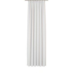 Gardine WIRTH "Chloé" Gardinen Gr. 175 cm, Faltenband, 750 cm, braun (braun, weiß) Schlafzimmergardinen Fertig-Store mit FB 1:3 nach Maß