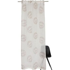 Vorhang ESPRIT "Stamp" Gr. 1, beige, B:135cm H:180cm, Polyester, Gardinen, Maßanfertigung