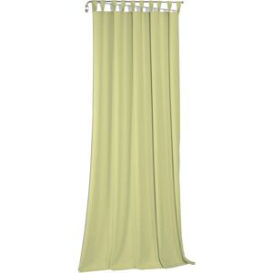 Vorhang WIRTH "Sunday" Gardinen Gr. 195 cm, Schlaufen, 142 cm, grün Schlaufen nach Maß