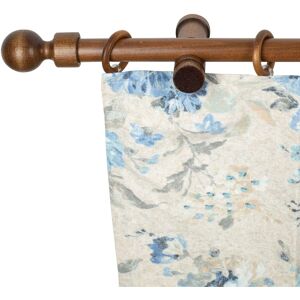 Gardinenstange SN DECO GROUP "Giro" Gr. 6, braun (walnussfarben), L:240cm, Holzwerkstoff, Gardinenstangen