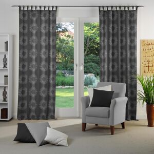 Vorhang WIRTH "Chianti" Gr. 4, grau (anthrazit), B:135cm H:245cm, Polyester, Baumwolle, Gardinen