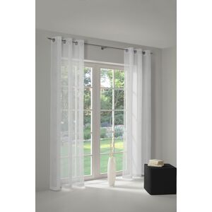 Vorhang WIRTH "Theresa" Gr. 16, weiß, B:600cm H:225cm, Polyester, Gardinen, Store
