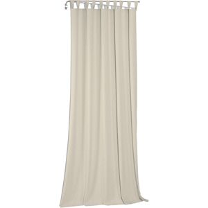 Vorhang WIRTH "Sunday" Gardinen Gr. 245 cm, Schlaufen, 142 cm, beige Schlaufen nach Maß