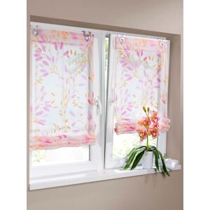 Raffrollo HEINE HOME Gr. 3, bunt (weiß, bunt), B:80cm H:130cm, Raffrollos