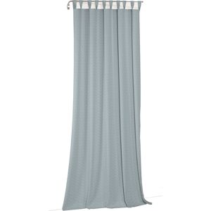 Vorhang WIRTH "Torbole" Gardinen Gr. 275 cm, Schlaufen, 132 cm, blau Schlaufen nach Maß
