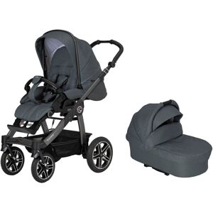 Kombi-Kinderwagen HARTAN "Racer GTS - Casual Collection" grau (animal stars) Baby Kinderwagen Kombikinderwagen mit Falttasche Trend; Made in Germany