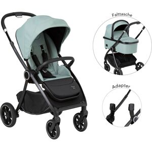 Kombi-Kinderwagen HARTAN "Verso" grün (mint) Baby Kinderwagen Kombikinderwagen Inkl. Adapter für Babyschale Gruppe 0