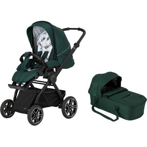 Kombi-Kinderwagen HARTAN "Topline 4.0 GTS" grün (pandy family) Baby Kinderwagen Kombikinderwagen mit Kombitasche; Made in Germany