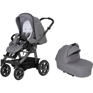 Kombi-Kinderwagen HARTAN "Racer GTS - Casual Collection" grau (little zoo) Baby Kinderwagen Kombikinderwagen mit Falttasche Trend; Made in Germany