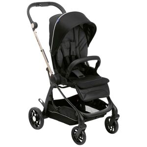 Kombi-Kinderwagen CHICCO "Kinderwagen One4ever, pirate black" schwarz (pirate black) Baby Kinderwagen Kombikinderwagen mit zwei Sitzen