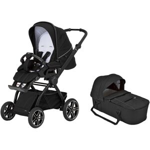 Kombi-Kinderwagen HARTAN "Topline 4.0 GTS" schwarz (black pinstripe) Baby Kinderwagen Kombikinderwagen mit Kombitasche; Made in Germany