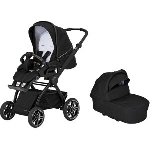 Kombi-Kinderwagen HARTAN "Topline 4.0 GTS" schwarz (black pinstripe) Baby Kinderwagen Kombikinderwagen mit Falttasche; Made in Germany