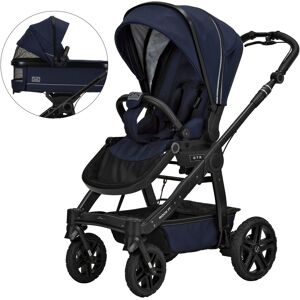 Kombi-Kinderwagen HARTAN "Rock it Outdoor, mit Handbremse" blau (saphir) Baby Kinderwagen Kombikinderwagen Lieferung ohne Adapter; Made in Germany