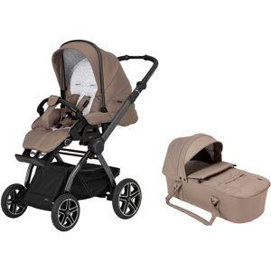 Kombi-Kinderwagen HARTAN "Topline 4.0 GTS" braun (happy feet) Baby Kinderwagen Kombikinderwagen mit Kombitasche; Made in Germany