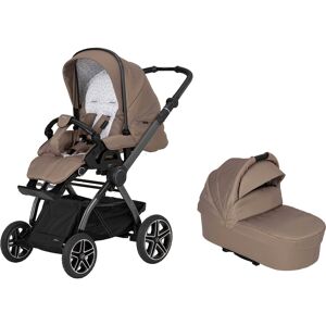 Kombi-Kinderwagen HARTAN "Topline 4.0 GTS" braun (happy feet) Baby Kinderwagen Kombikinderwagen mit Falttasche; Made in Germany